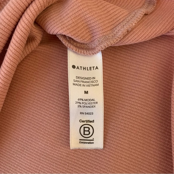 Athleta Cloudlight Rib Stratus Top in Mauve Pink - Picture 10 of 13